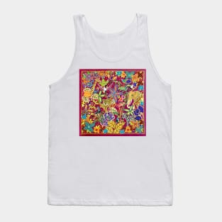 Pink African jungle Tank Top